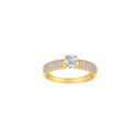 8kt. guldring m/cz