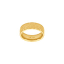 stål ring IP gold hamret