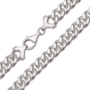 Sølv Panzerarmbånd flad 925s. 2.50 19cm.