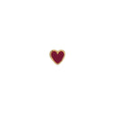 Petit Love Heart Burgundy Enamel
