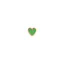 Petit Love Heart Green Enamel