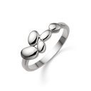 Sølv ring rhodineret ovaler