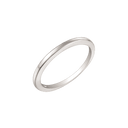 Sølv ring rhodineret garderring flad.