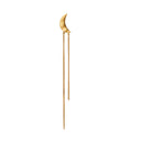 Bella Moon Earring with Long Chains