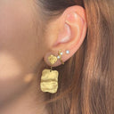 Flow Earring with Two Stones