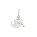 Sølv vedhæng tro, håb og kærlighed. Mål: 8 x 8 mm.