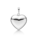 Sølv vedhæng hjerte. Mål: 16 x 15 mm.