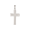Sølv vedhæng rhodineret kors. Mål: 20 x 10 mm.