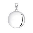 Sølv vedhæng medaljon cirkel - 17 x 17 x 5,5 mm