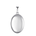 Sølv vedhæng medaljon oval - 19 x 13 x 5,8 mm