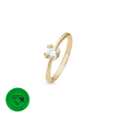 Ring 14K LG DIAMANT 0,40CT