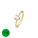 RING 14K LG DIAMANT 0,75CT