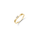 14KT D.RING 1X0,10CT WSI 4/GRAB