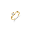 14KT D.RING 1X0,50CT WSI 4/GRAB