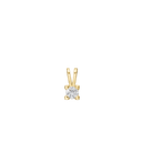 14Kt Vedh. 1X0,25Ct Wsi 4/Grabb