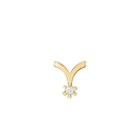 14Kt Vedh. 1X0,15Ct Wsi