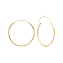 Aagaard - 14kt creol 24,5mm,tråd 1,4mm m/vippelås