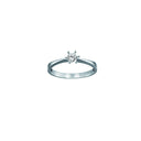 Reloved - Cheri Solitaire ringe 14 karat hvidguld med 0,45 ct. str. 54