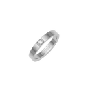 Alliancering i 14 karat hvidguld med 1-7 x 0,07 ct. diamanter