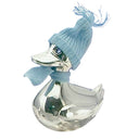 Forsølvet sparebøsse and m. blåt tøj - 152-96004