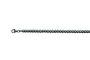 Sølv armbånd sort rhodineret tennis-armbånd 3,5 mm Lændge 19 cm