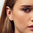 Solitaire øreringe Venice Piccolo - 14k guld  med 0.22 ct lab-grown diamanter
