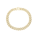 Aagaard - armbånd 8kt, lænke, 19 cm