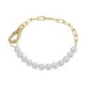 Aagaard - armbånd, pearl links 20 cm, forg.