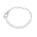 Aagaard - armbånd, perle links 20 cm, sølv