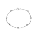 Aagaard - armbånd, kugler, 19cm sølv