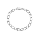 Aagaard - armbånd, ovale led, 20cm sølv