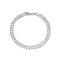 Aagaard - Armbånd sølv panzer, Bredde 4,5mm