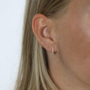 Aagaard - creoler 8kt, cz, 12x10mm