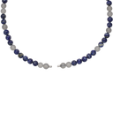 Grå kvarts lapis lazuli halskæde - 1680-C-13