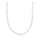 Halskæde med ferskvandsperler og sølvlås