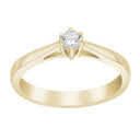 14kt. Afrodite guldring m. 0.15ct WSI