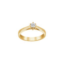 14kt. Afrodite guldring m. 0.20ct WSI