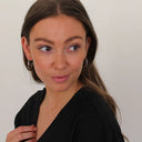 Saga Øreringe STOR - Sølvbelagt