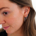 Saga Øreringe STOR - Sølvbelagt