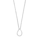 14kt. hvidguldsvedhæng m/dia. 0.03ct W/SI inkl. rh