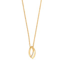 14kt. guldvedhæng m/dia. 0.01ct W/SI inkl. forg.
