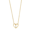 14kt. guldhjerte m/dia. 0.010ct W/SI inkl. forg.