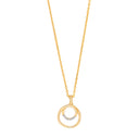 14kt. guldvedhæng m/dia. 0.02ct W/SI inkl. forg.
