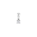 HEART 14kt. hvidguldsvedhæng m/dia 0.15ct W/SI