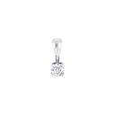 HEART 14kt. Hvidguldsvedhæng m/dia 0.25ct W/SI