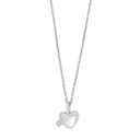 SHAPE Sølv rhod. vedh. hjerte 14kt+0.025ct W/SI