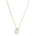 14kt. guldvedhæng m/dia. 0.020ct W/SI inkl. forg.