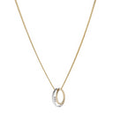 14kt. guldvedhæng bicolor m/dia. 0.030ct. W/SI ink