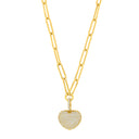 Forgyldt halskæde MIMINOR hjerte