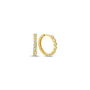 Creoler med zirkonia 14kt. RG